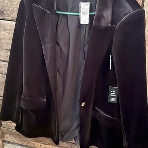 Express Black Velvet Women's Blazer